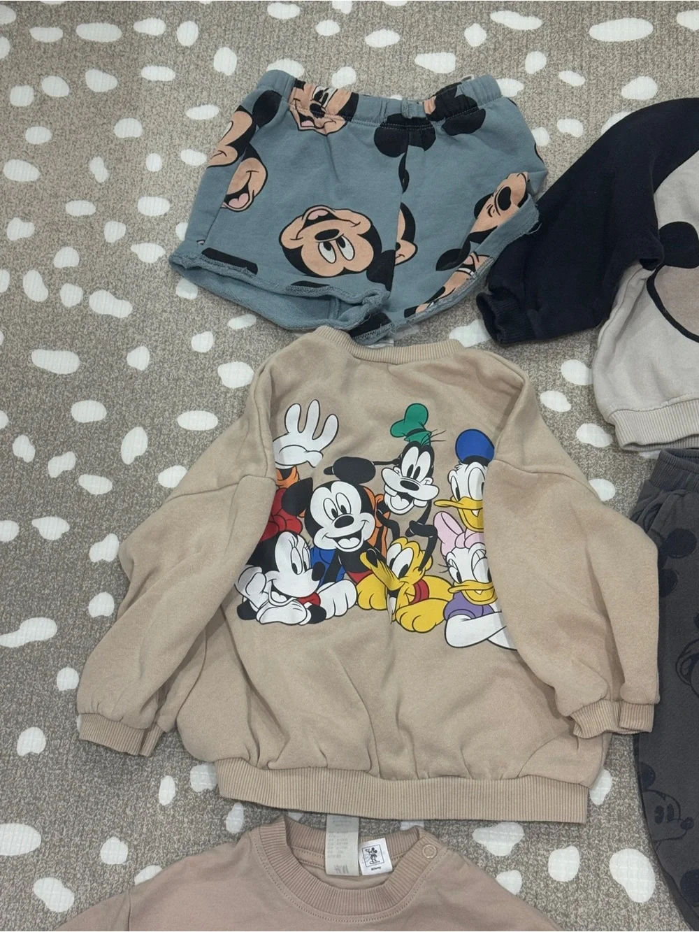 Lot of 9 Zara Kids x Disney Mickey Mouse H&M toddler baby boy set tee shorts 2pc